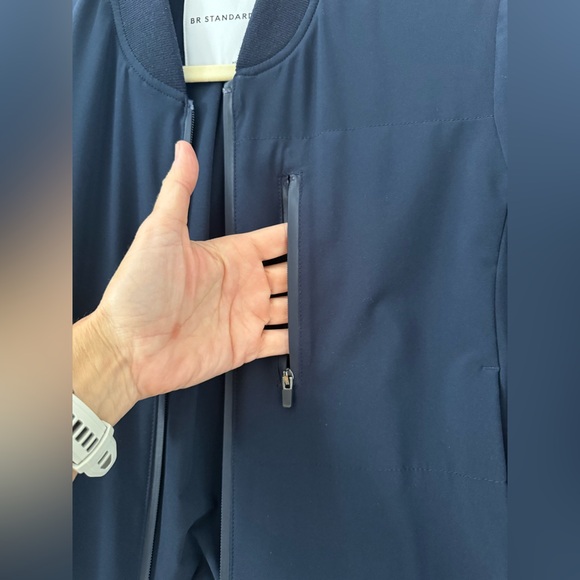 Banana Republic Navy Bomber Jacket, Size XS - Picture 4 of 7